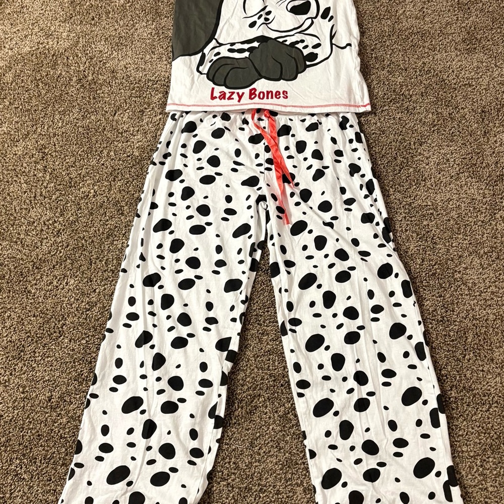 Disney Dalmatian Spot Pajama Set - Black and White